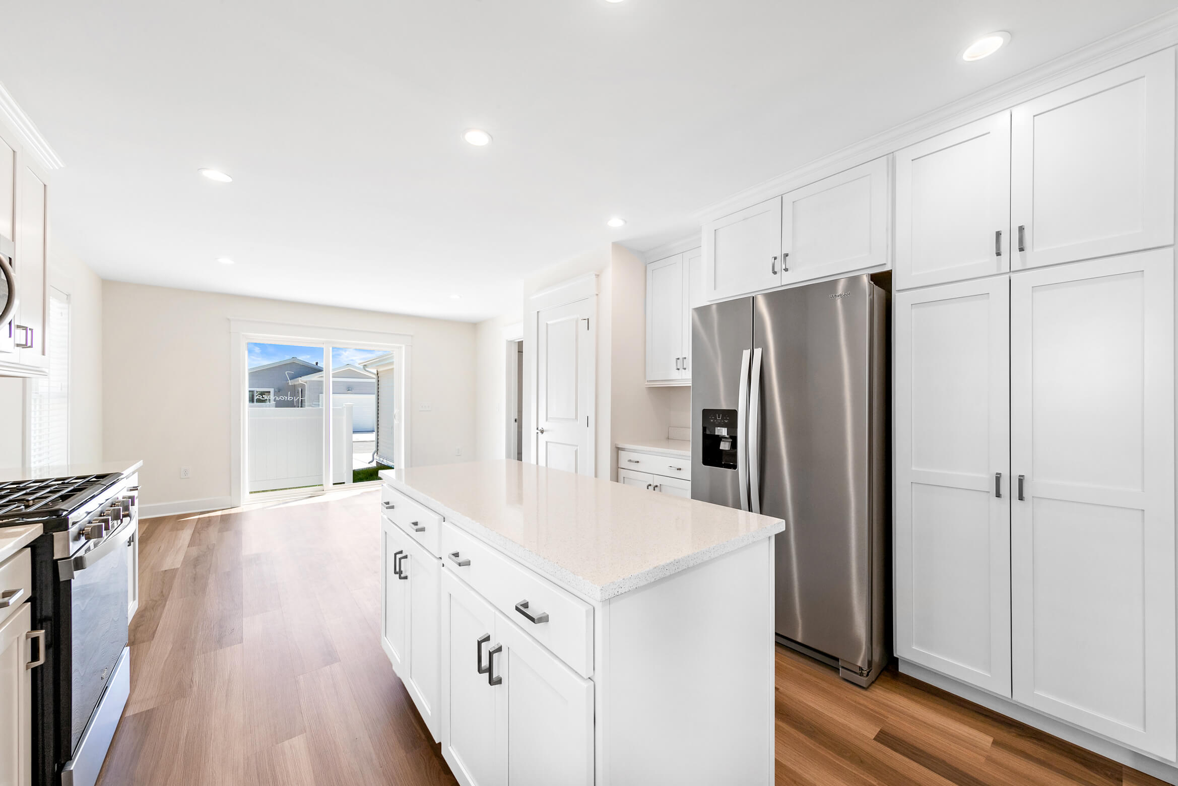 Stainless steel fridge
