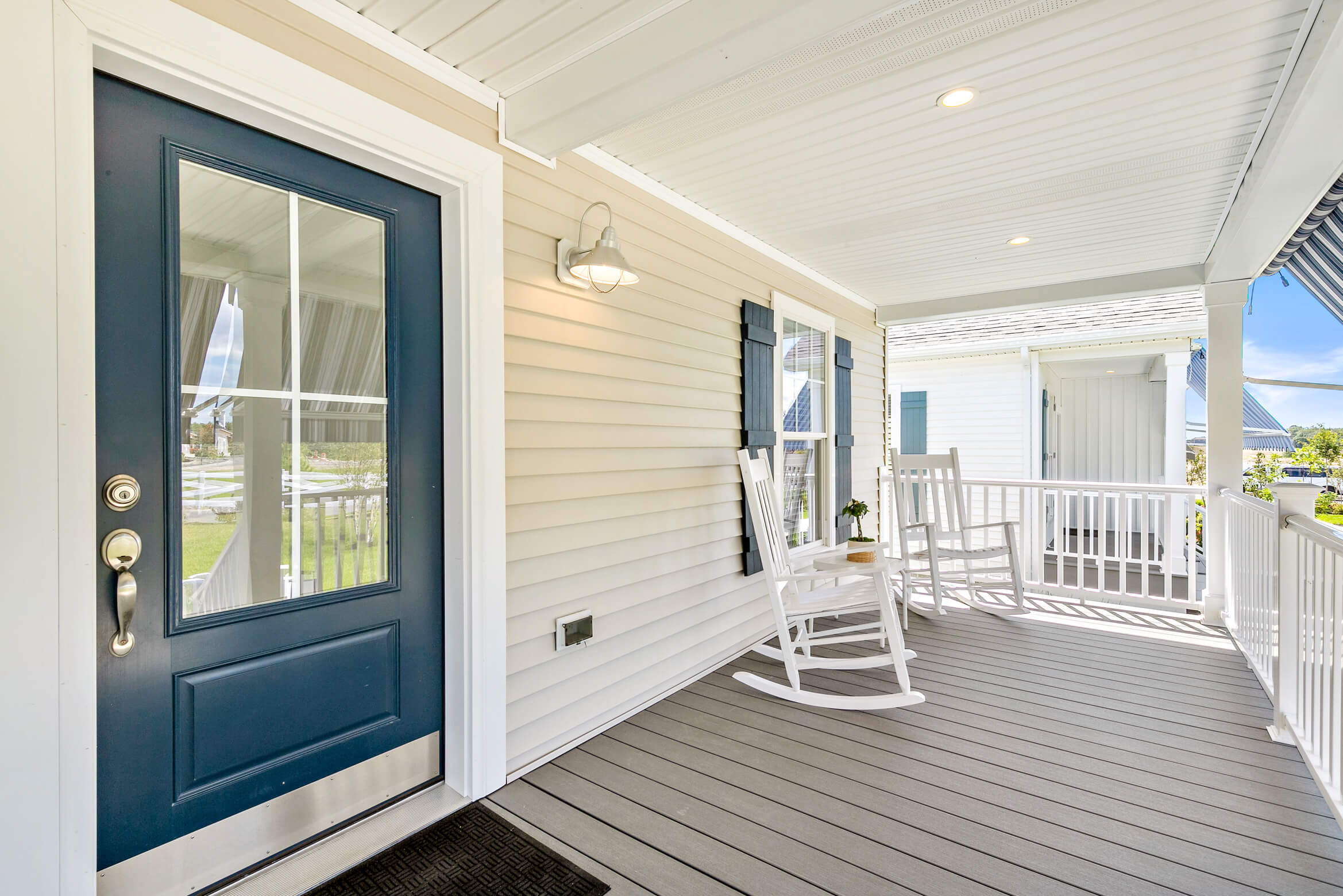 Lilac Cottage rocking chairs on the front porch