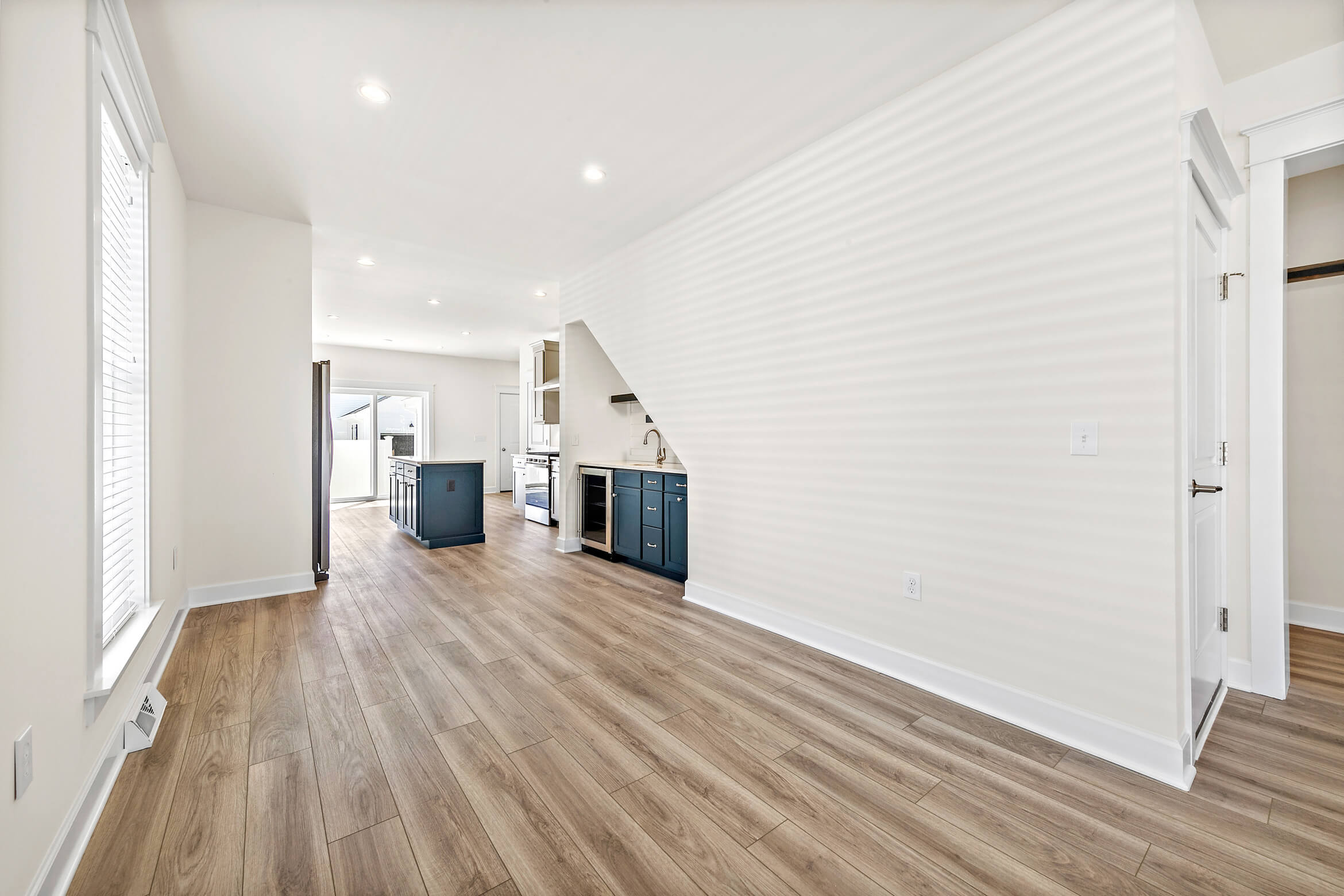 Bright white walls