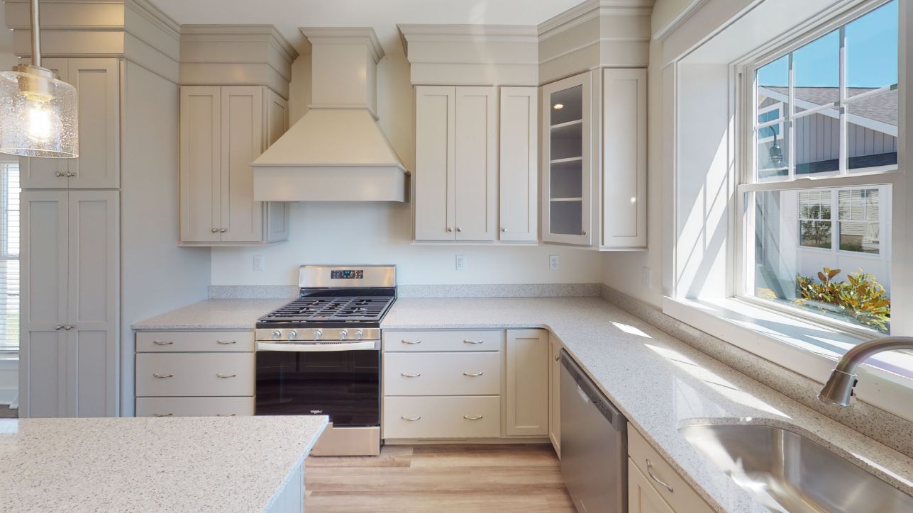 Cream colored kitchen