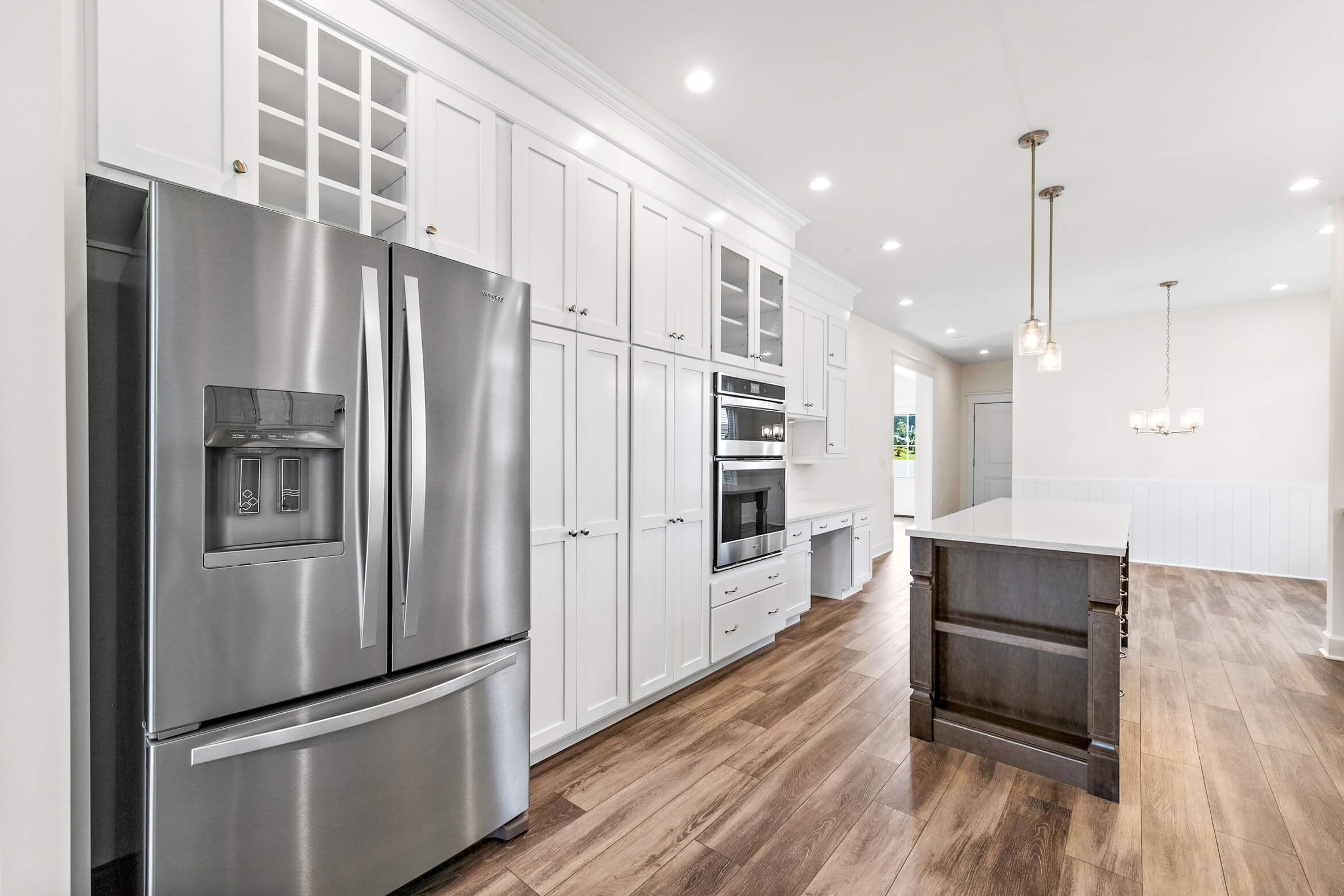 Stainless steel double fridge