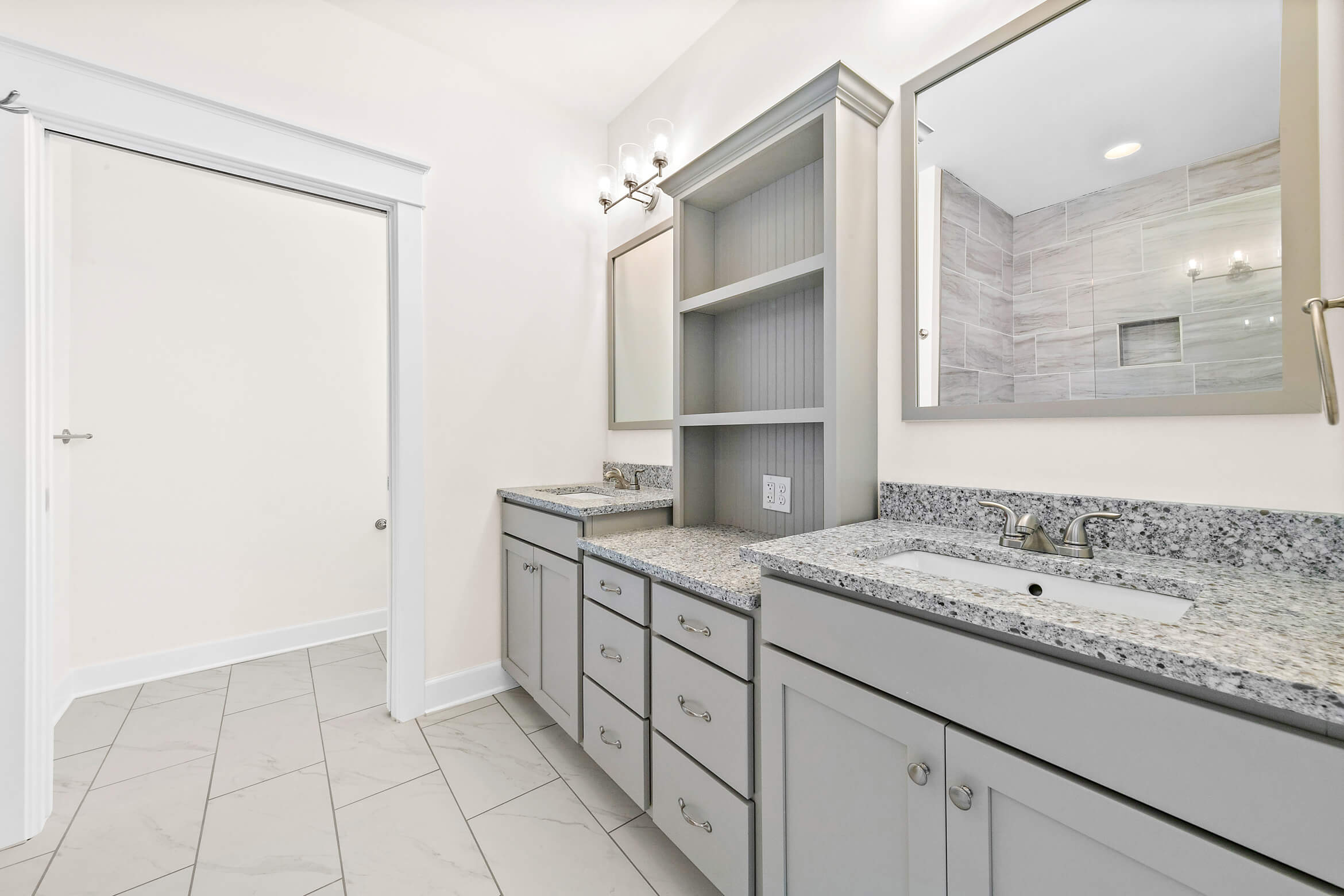 Luxury bathroom at the Magnolia single-family home, 55+ community