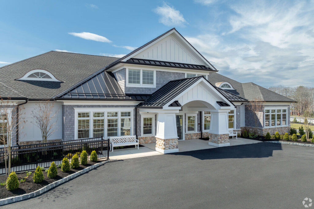 Front of the clubhouse
