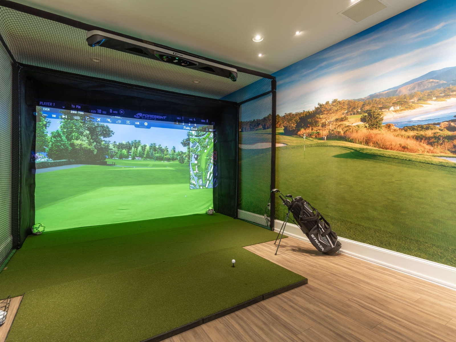 Indoor putting green