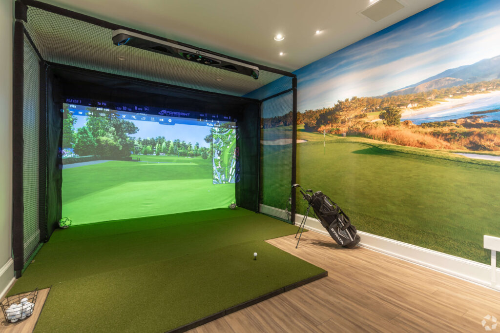 Indoor putting green