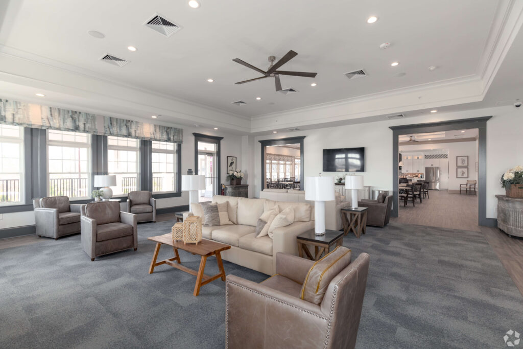 Large living room in the clubhouse