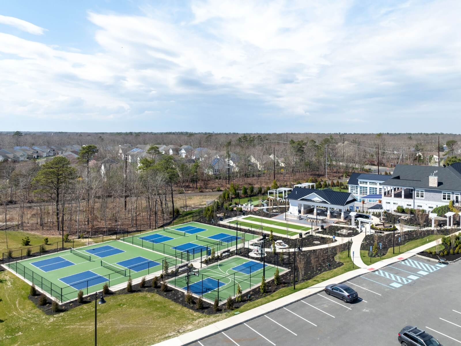 Lawn games and sports courts